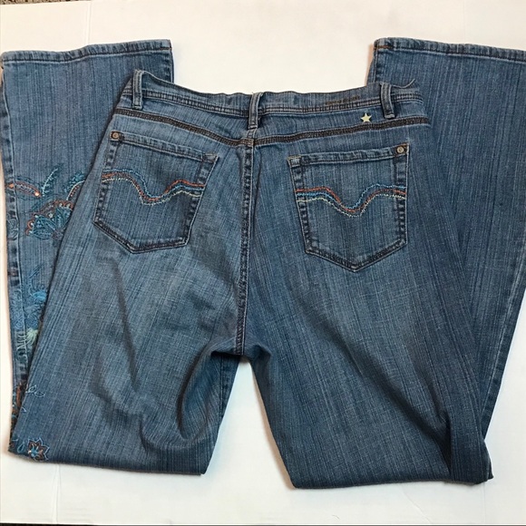 Jeanstar Embroidered Boho Jeans 12 - Picture 1 of 8